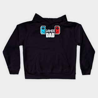 Gamer Dad - 8-bit Retro Pixel Classic Nostalgia Video Games Kids Hoodie